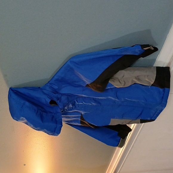 Circo Toddler boys hooded Winter Ski jacket Sz 3T Blue black Gray Lined Outdoors - Picture 7 of 10